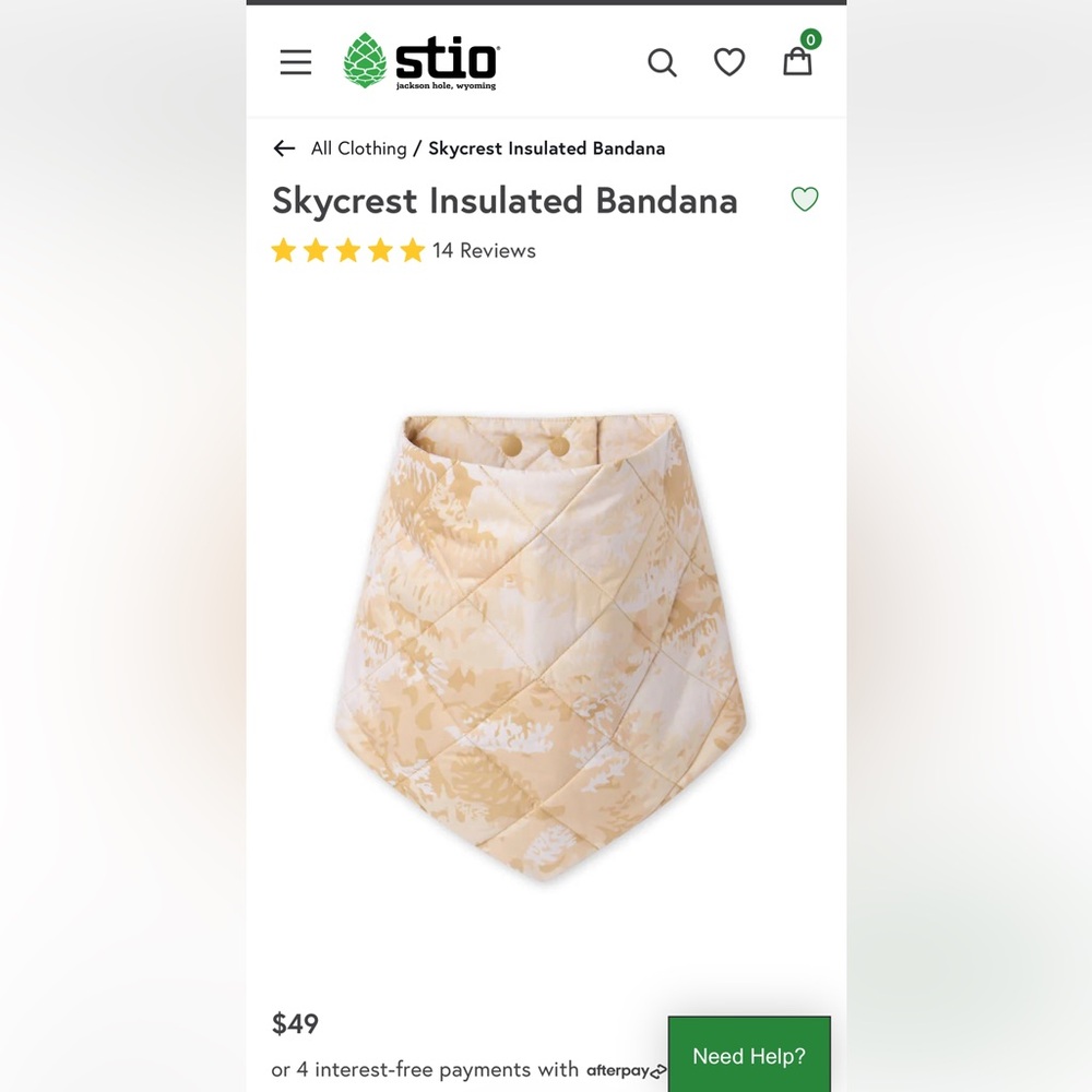 Stio Skycrest Insulated Bandana - Picture 2 of 3
